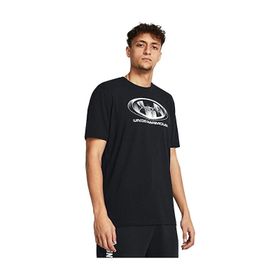 Under Armour 1386810-001 UA M Glitch Logo Siyah Günlük Erkek T-shirt