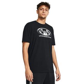 Under Armour 1386810-001 UA M Glitch Logo Siyah Günlük Erkek T-shirt