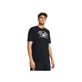Under Armour 1386810-001 UA M Glitch Logo Siyah Günlük Erkek T-shirt