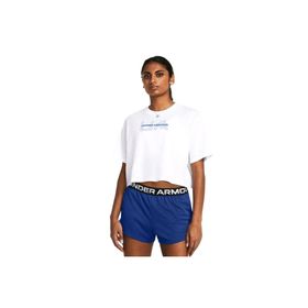 Under Armour 1386846-100 W Boxy Crop Beyaz Günlük Stil Kadın T-Shirt