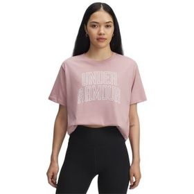 Under Armour 6007883-673 Rival Campus Pembe Oversize Kadın T-Shirt