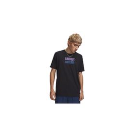Under Armour 6009250-001 Siyah Ua M Block Logo Ss Erkek Günlük Tişört
