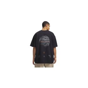 Under Armour 6009329-001 Siyah U M Hwt Hoops Photoreal Ss Erkek Basketbol Tişört