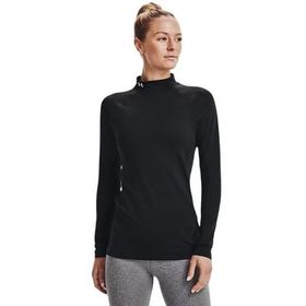 Under Armour ColdGear Authentics Mockneck Siyah Kadın T-Shirt