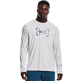 Under Armour Iso-chill Freedom Hook Uzun Kollu Beyaz Erkek Tişört