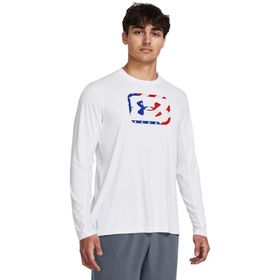 Under Armour Iso-chill Freedom Hook Uzun Kollu Beyaz Erkek Tişört
