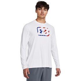 Under Armour Iso-chill Freedom Hook Uzun Kollu Beyaz Erkek Tişört