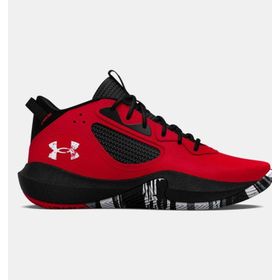 Under Armour Lockdown 6 Kırmızı Siyah Beyaz 40.5 Numara Erkek Basketbol Ayakkabısı