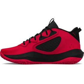 Under Armour Lockdown 6 Kırmızı Siyah Beyaz 44 Numara Erkek Basketbol Ayakkabısı