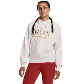 Under Armour Project Rock Everyday Terry Bej Kapüşonlu Kadın Sweatshirt