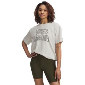 Under Armour Rival Campus Beyaz Oversize Kadın T-Shirt
