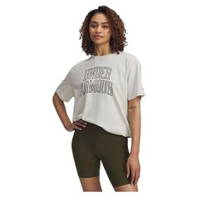 Under Armour Rival Campus Beyaz Oversize Kadın T-Shirt