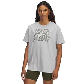 Under Armour Rival Campus Gri Oversize Kadın T-Shirt