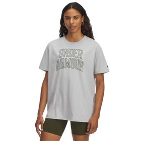 Under Armour Rival Campus Gri Oversize Kadın T-Shirt
