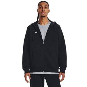 Under Armour Rival Fleece Kapüşonlu Fermuarlı Siyah Kadın Sweatshirt