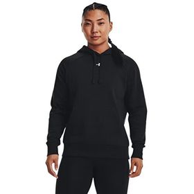 Under Armour Rival Fleece Kapüşonlu Fermuarlı Siyah Kadın Sweatshirt