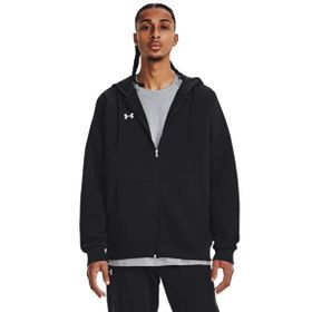 Under Armour Rival Fleece Kapüşonlu Fermuarlı Siyah Kadın Sweatshirt