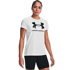 Under Armour Sportstyle Graphic Beyaz Siyah Kısa Kollu Kadın T-Shirt