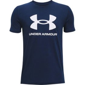 Under Armour Sportstyle Logo Ss Beyaz Erkek T-Shirt