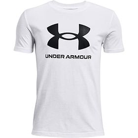 Under Armour Sportstyle Logo Ss Beyaz Erkek T-Shirt