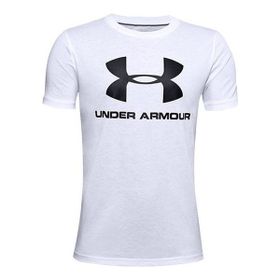 Under Armour Sportstyle Logo Ss-Wht Beyaz Erkek Çocuk T-Shirt