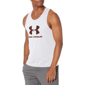 Under Armour Sportstyle Logo Tank Beyaz Erkek Atlet