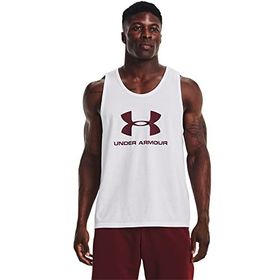Under Armour Sportstyle Logo Tank Beyaz Erkek Atlet