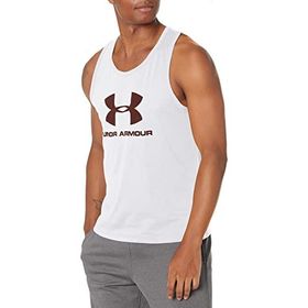 Under Armour Sportstyle Logo Tank Beyaz Erkek Atlet