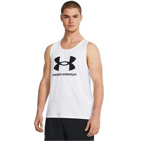 Under Armour Sportstyle Logo Tank Beyaz Erkek Atlet