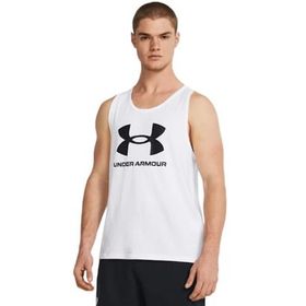 Under Armour Sportstyle Logo Tank Beyaz Erkek Atlet