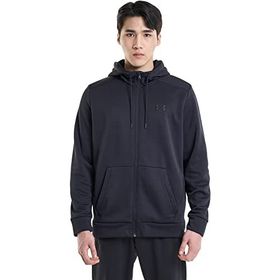 Under Armour UA Armour Fleece FZ Black-Black Hoodie Erkek Sweatshirt