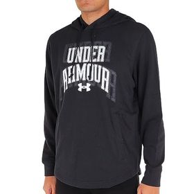 Under Armour UA Rival Terry Graphic HD Black White Erkek Sweatshirt