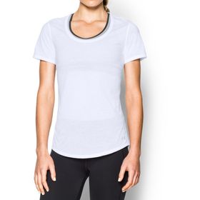 Under Armour Ua Threadborne Streaker Ss Beyaz Kadın T-Shirt