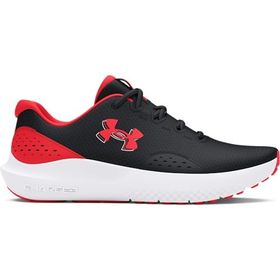 Under Armour UA W Charged Surge 4 Black Racer Red Kadın Spor Ayakkabı