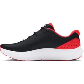 Under Armour UA W Charged Surge 4 Black Racer Red Kadın Spor Ayakkabı