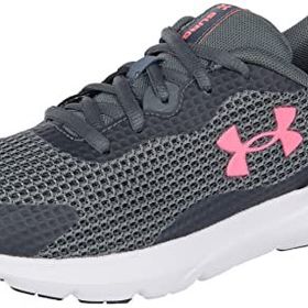 Under Armour UA W Surge 3 Pitch Gray White Cerise Kadın Ayakkabı
