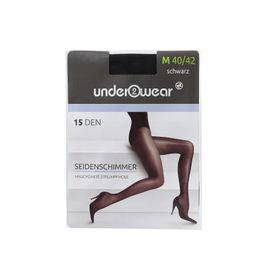 Underwear 15 den Siyah Parlak 40-42 Külotlu İnce Çorap