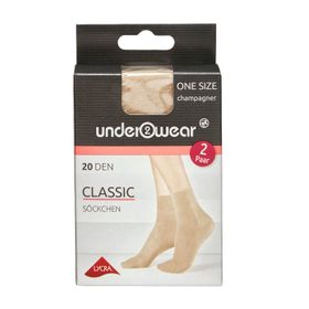 Underwear 20 den Şampanya Standart Soket Çorap