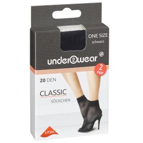 Underwear 20 den Siyah Standart Soket Çorap