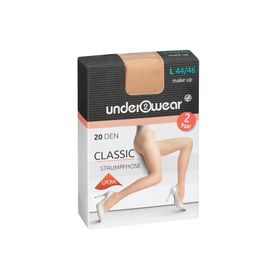 Underwear 20 den Ten Rengi 44-46 Likralı Külotlu İnce Çorap