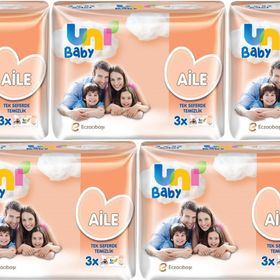 Uni Baby 15x52'li Aile Islak Havlu