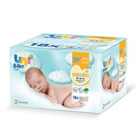 Uni Baby 18x40'lı Yenidoğan Islak Pamuk Mendil