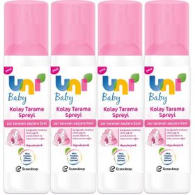 Uni Baby 200x4 Adet Zor Taranan Saçlara Özel Kolay Saç Tarama Spreyi