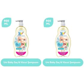 Uni Baby 2x900 ml Saç ve Vücut Şampuanı