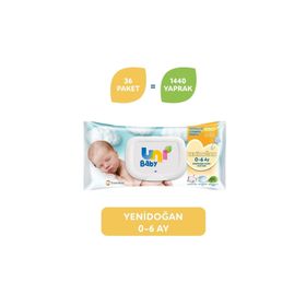 Uni Baby 36x40'lı Yenidoğan Islak Mendil