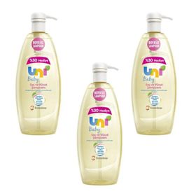 Uni Baby 3'lü 900 ml Boyasız Şampuan Saç Ve Vücut Şampuanı