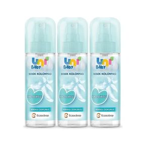 Uni Baby 3x150 ml Nemlendiricili Bebeksi Dokunuş Bebek Kolonyası