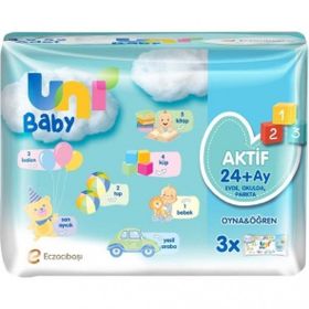 Uni Baby 3x52 Adet Aktif Oyna Öğren Islak Mendil