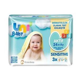 Uni Baby 3x52 Aktif Sensitive Islak Havlu
