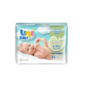 Uni Baby 3x52'li 6-12 Ay Hassas Dokunuş Islak Mendil